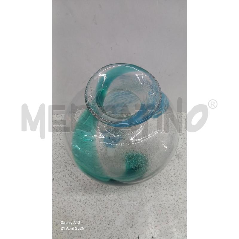 VASO VETRO BOMBATO  | Mercatino dell'Usato Roma tor tre teste 2