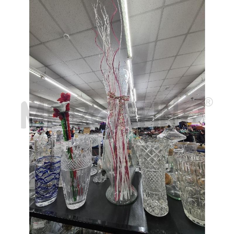 VASO VETRO CON RAMI COLORATI | Mercatino dell'Usato Roma tor tre teste 1