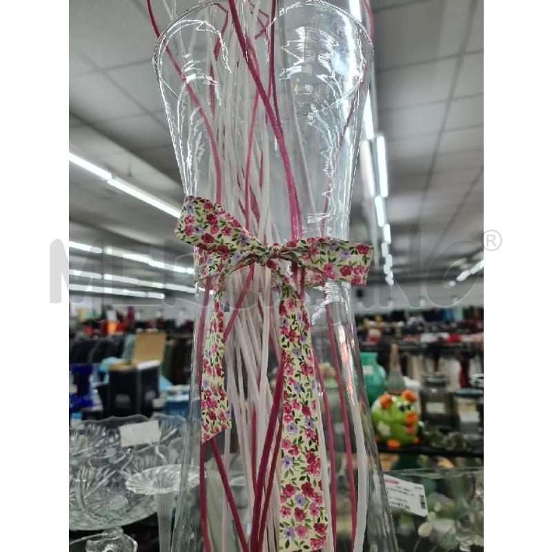 VASO VETRO CON RAMI COLORATI | Mercatino dell'Usato Roma tor tre teste 2