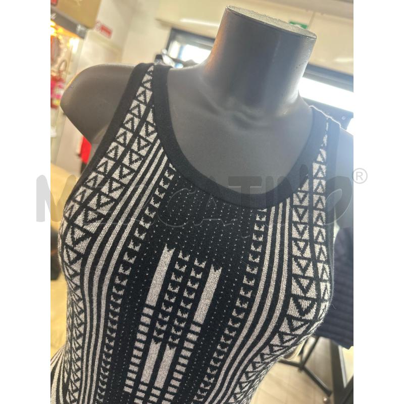 VESTITO DONNA  ARMANI EXCHANDE NERO GRIGIO SMANICATO | Mercatino dell'Usato Roma tor tre teste 2