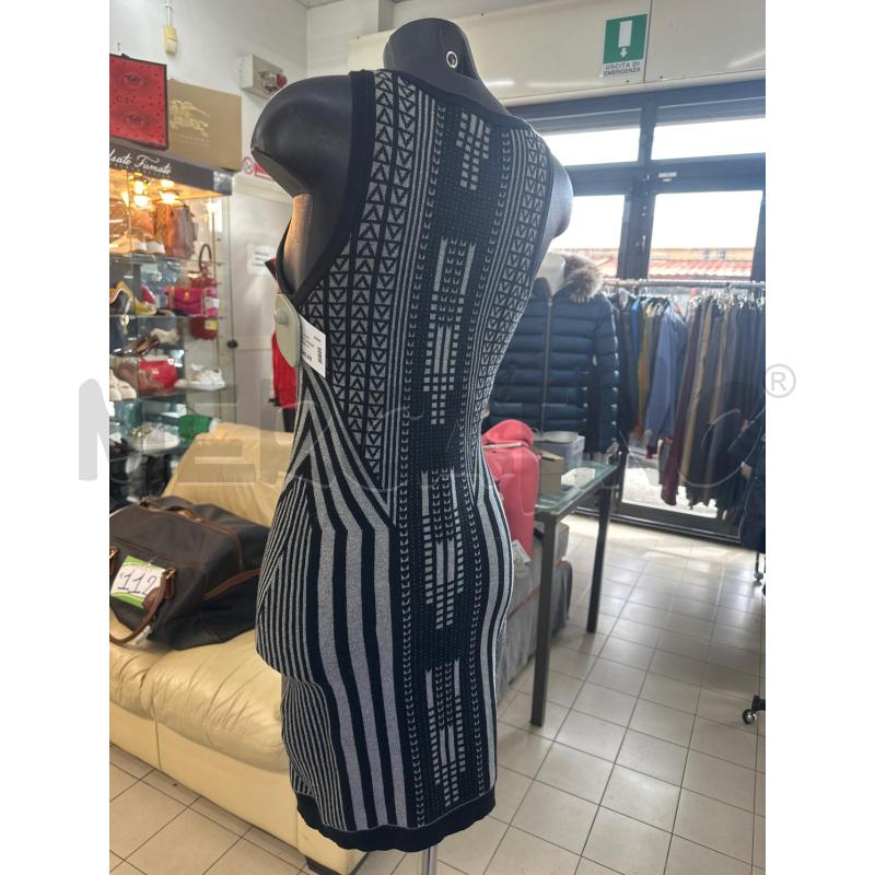 VESTITO DONNA  ARMANI EXCHANDE NERO GRIGIO SMANICATO | Mercatino dell'Usato Roma tor tre teste 3