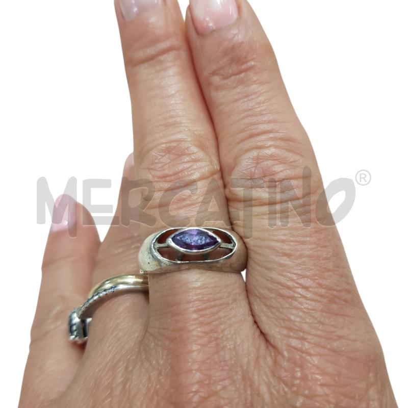 ANELLO DONNA ARG AMETISTA  | Mercatino dell'Usato Civitavecchia 1
