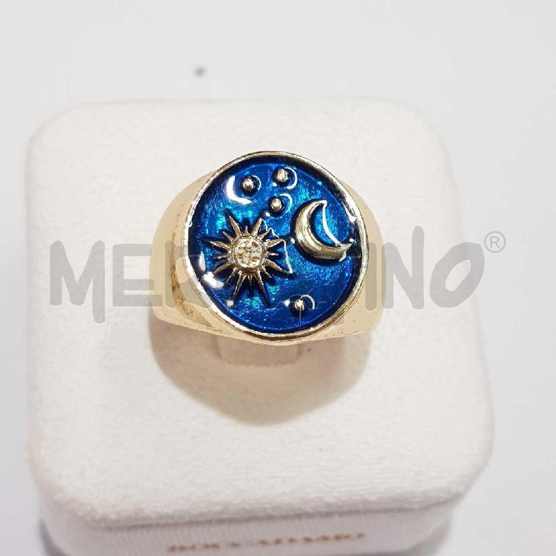 ANELLO DONNA DETT CELESTE E SMALTO ACC | Mercatino dell'Usato Civitavecchia 1