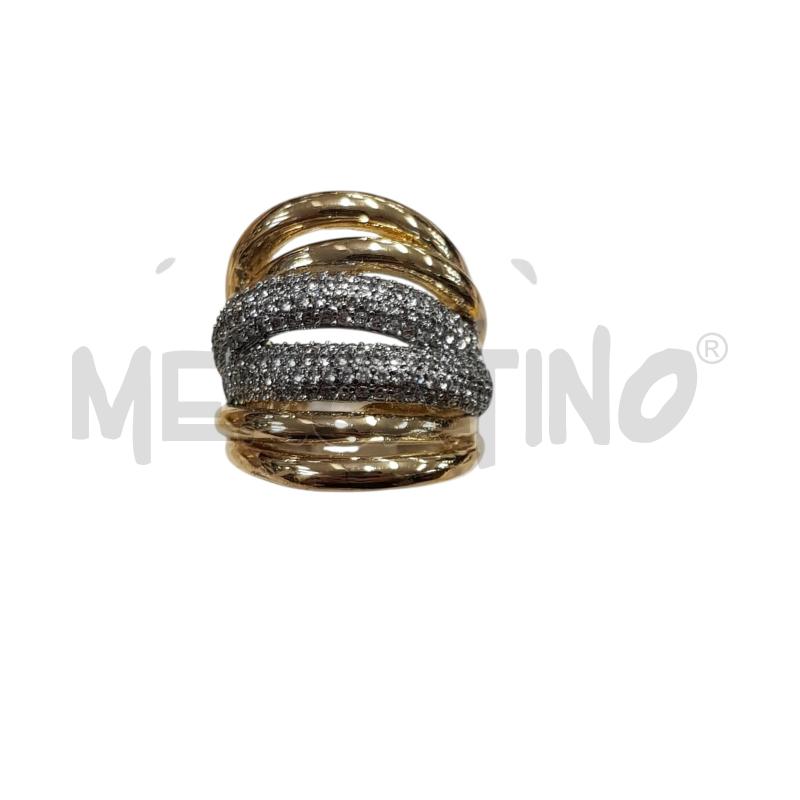 ANELLO DONNA MULTIFASCIA STRASS DORATO  | Mercatino dell'Usato Civitavecchia 2
