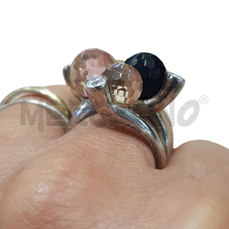 ANELLO D ARGSFERE SFACCETTATE STRASS | Mercatino dell'Usato Civitavecchia 2