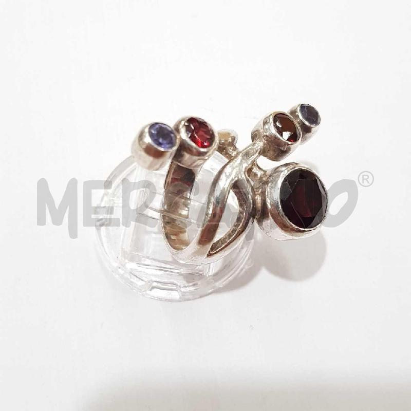 ANELLO D ARG PITRE ROSSE E VIOLA  | Mercatino dell'Usato Civitavecchia 2