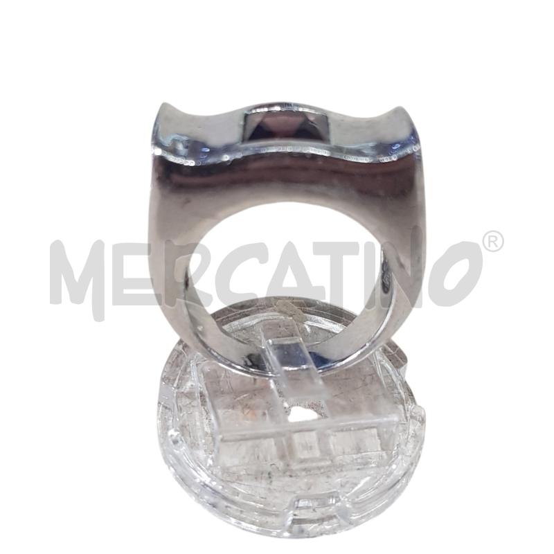 ANELLO D ARG SQUADRATO PIETRA VIOLA  | Mercatino dell'Usato Civitavecchia 3