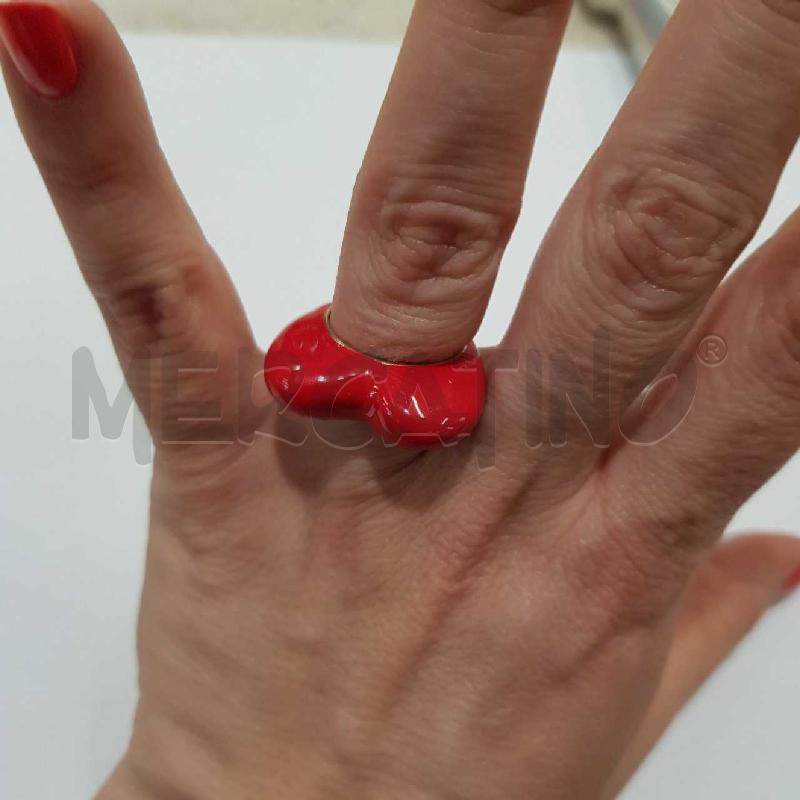 ANELLO D CUORE ACCIAIO SMALTO  | Mercatino dell'Usato Civitavecchia 3