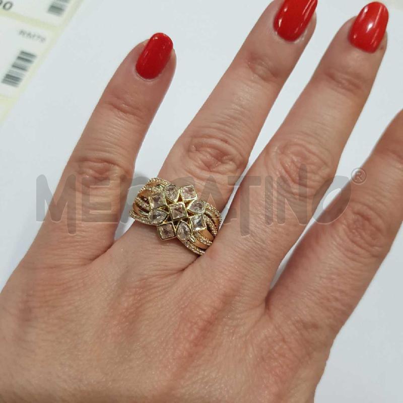 ANELLO D FASCIA FIORE STRASS GIRI ISP ANNI 90 | Mercatino dell'Usato Civitavecchia 3