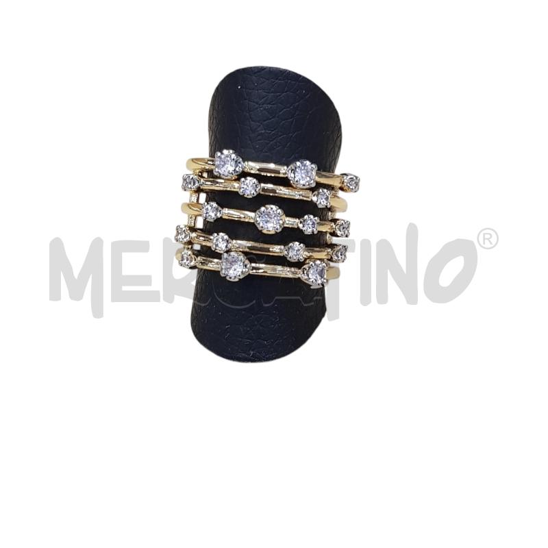 ANELLO D FASCIA INTERVALLI STRASS STEEL  | Mercatino dell'Usato Civitavecchia 1