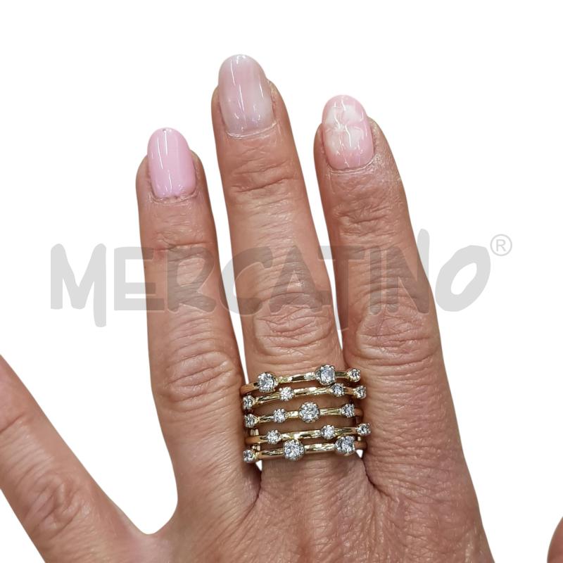 ANELLO D FASCIA INTERVALLI STRASS STEEL  | Mercatino dell'Usato Civitavecchia 4