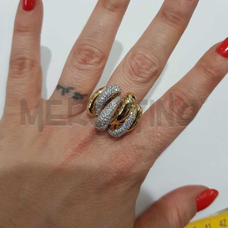 ANELLO D IMPORTA DORATO E STRASS ACC  | Mercatino dell'Usato Civitavecchia 3