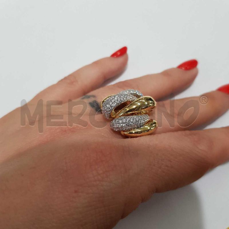 ANELLO D IMPORTA DORATO E STRASS ACC  | Mercatino dell'Usato Civitavecchia 4