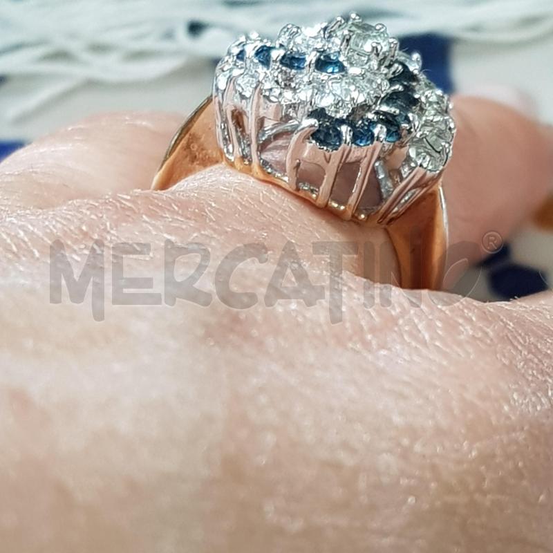 ANELLO D SPIRALE STRASS BLU BIANCHI | Mercatino dell'Usato Civitavecchia 2