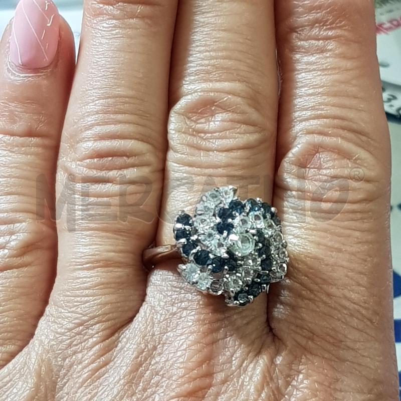 ANELLO D SPIRALE STRASS BLU BIANCHI | Mercatino dell'Usato Civitavecchia 3