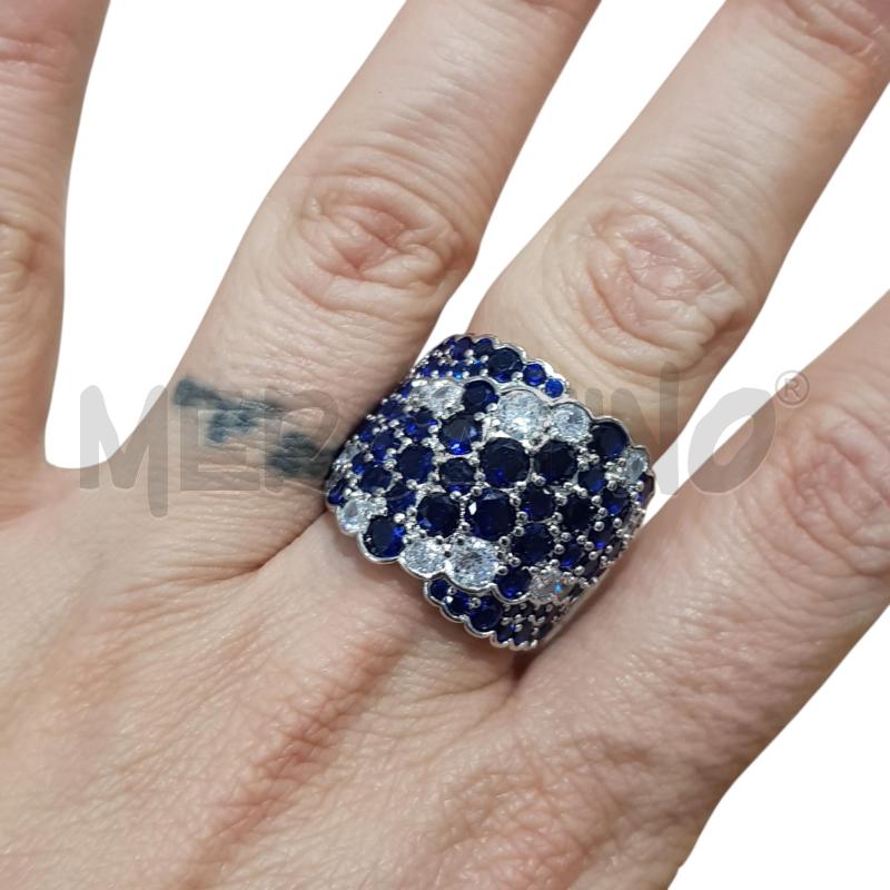 ANELLO D STEEL DETT BLU E BIANCHI FASCIA  | Mercatino dell'Usato Civitavecchia 4