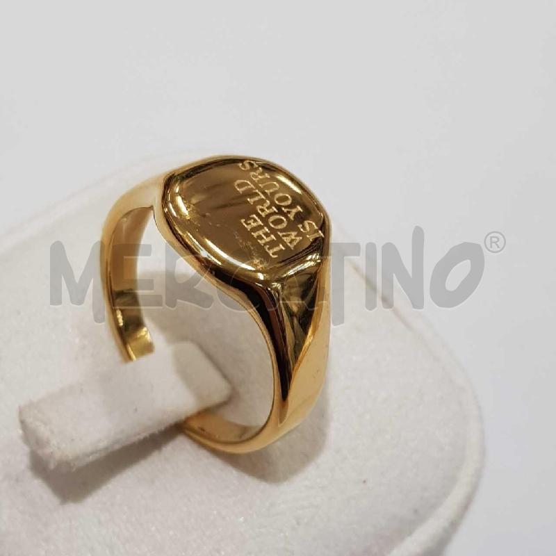 ANELLO D THE WORLD IS YOURS ACCIAIO  | Mercatino dell'Usato Civitavecchia 2