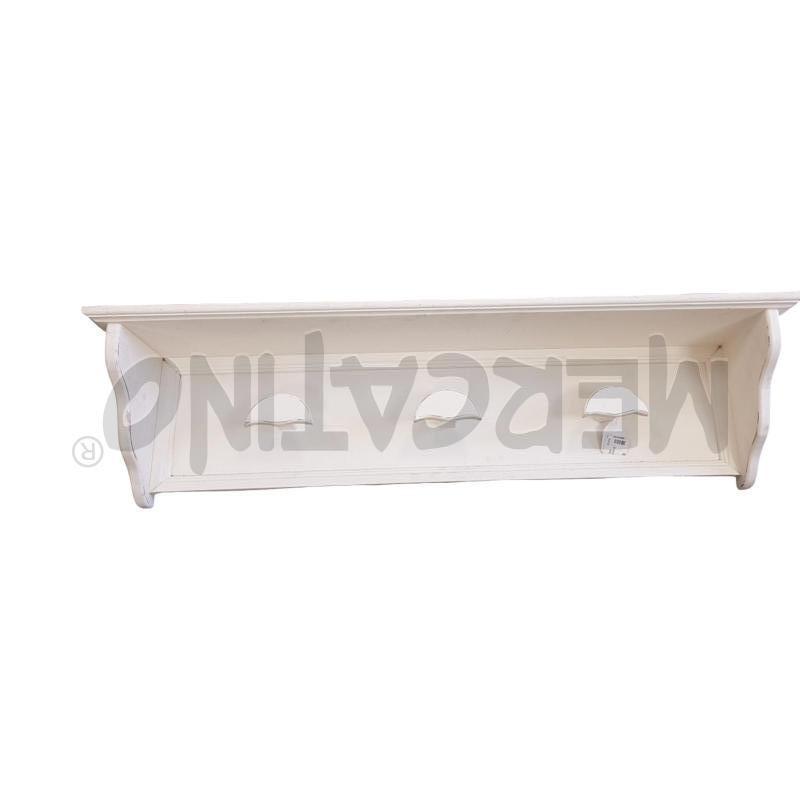 ATTACCA PANNI LEGNO BIANCO 100X22X25 | Mercatino dell'Usato Civitavecchia 1