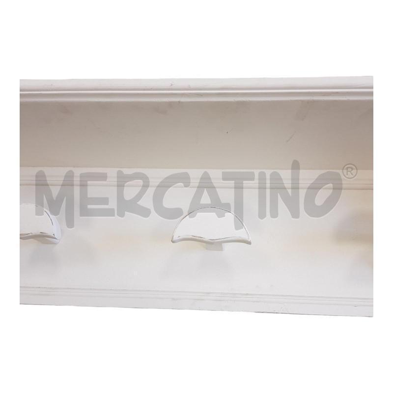 ATTACCA PANNI LEGNO BIANCO 100X22X25 | Mercatino dell'Usato Civitavecchia 2