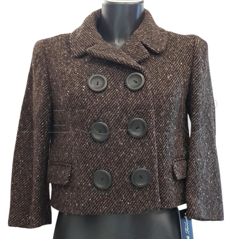 BLAZER D&G CROPTOP MARRONE DOPPIOPETTO | Mercatino dell'Usato Civitavecchia 1