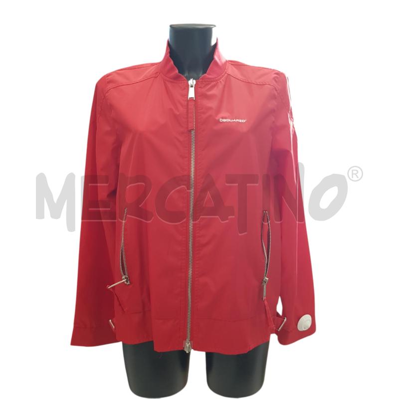 BOMBER U DSQUARED2 NYLON ROSSO | Mercatino dell'Usato Civitavecchia 1
