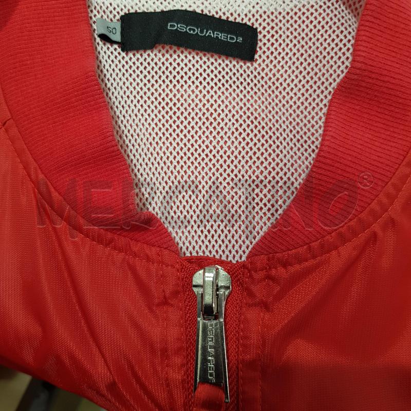 BOMBER U DSQUARED2 NYLON ROSSO | Mercatino dell'Usato Civitavecchia 4