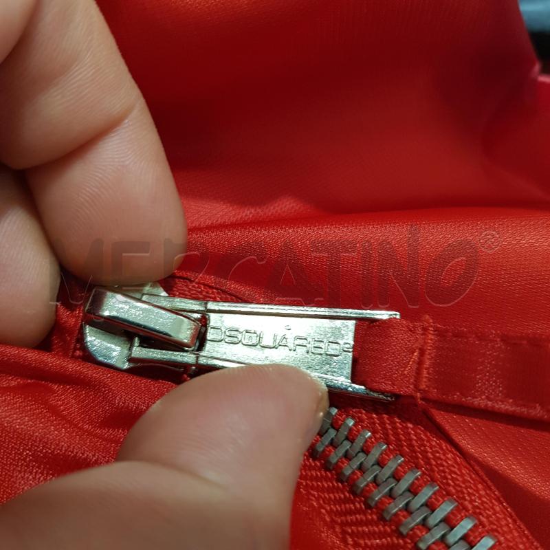 BOMBER U DSQUARED2 NYLON ROSSO | Mercatino dell'Usato Civitavecchia 5