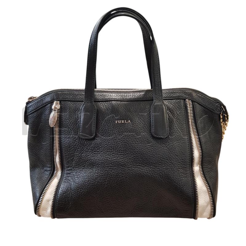 BORSA D FURLA NERA ZIP | Mercatino dell'Usato Civitavecchia 1