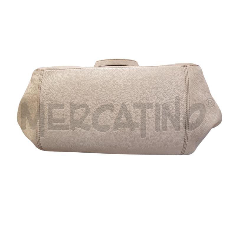 BORSA D GIANNI CHIARINI PELLE MARTELLATA AVORIO | Mercatino dell'Usato Civitavecchia 3