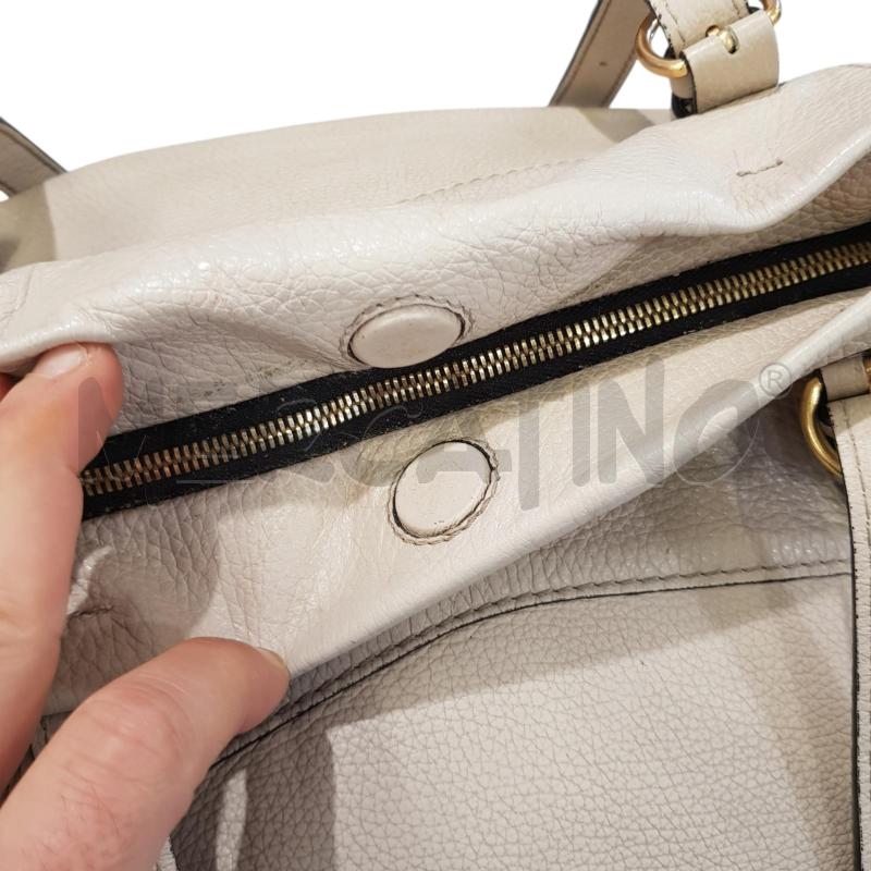 BORSA D GIANNI CHIARINI PELLE MARTELLATA AVORIO | Mercatino dell'Usato Civitavecchia 4
