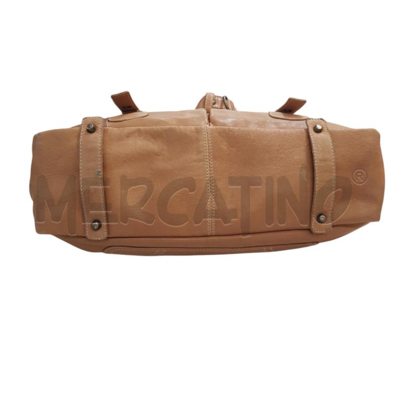 BORSA D GIUSEPPE ZANOTTI PELLE MARRONE MANICI BORECHIE | Mercatino dell'Usato Civitavecchia 4