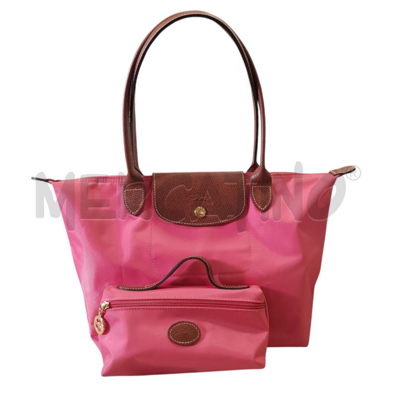 BORSA D LONGCHAMP CON POCHETTE ROSA | Mercatino dell'Usato Civitavecchia 1