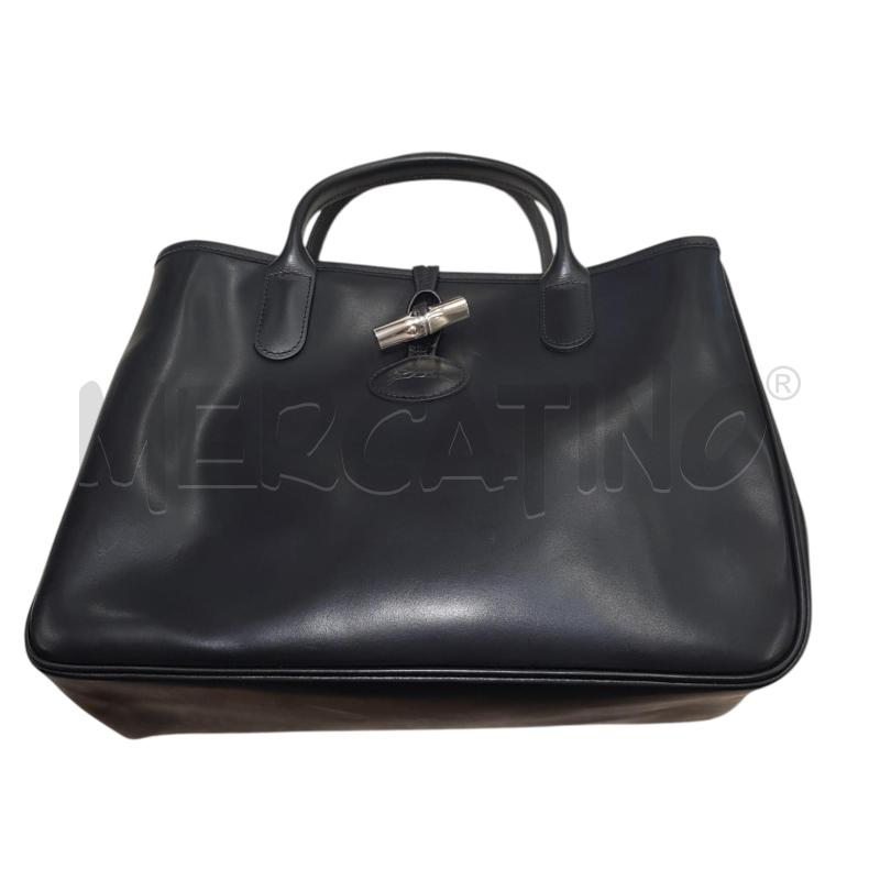BORSA D LONGCHAMP NERA RIGIDA | Mercatino dell'Usato Civitavecchia 1