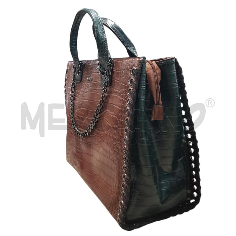 BORSA D MIMÌ MUÀ VERDE MARRONE CATENA | Mercatino dell'Usato Civitavecchia 3