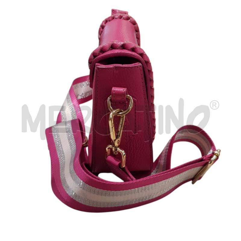 BORSA D PELLE FUXIA INTRECCIO | Mercatino dell'Usato Civitavecchia 2