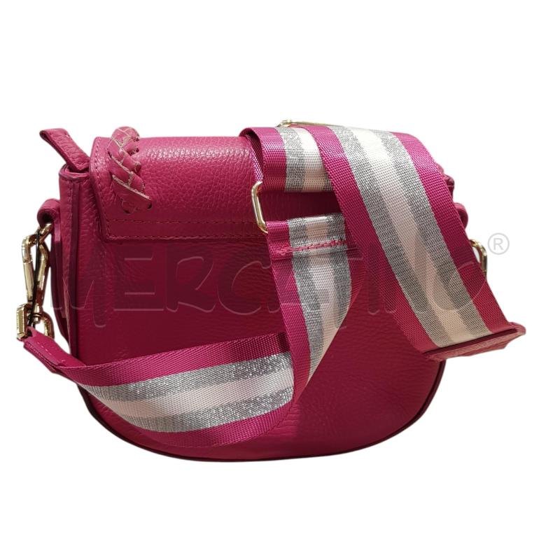 BORSA D PELLE FUXIA INTRECCIO | Mercatino dell'Usato Civitavecchia 3