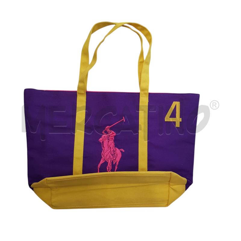 BORSA D RALPH LAUREN POLO VIOLA  | Mercatino dell'Usato Civitavecchia 1