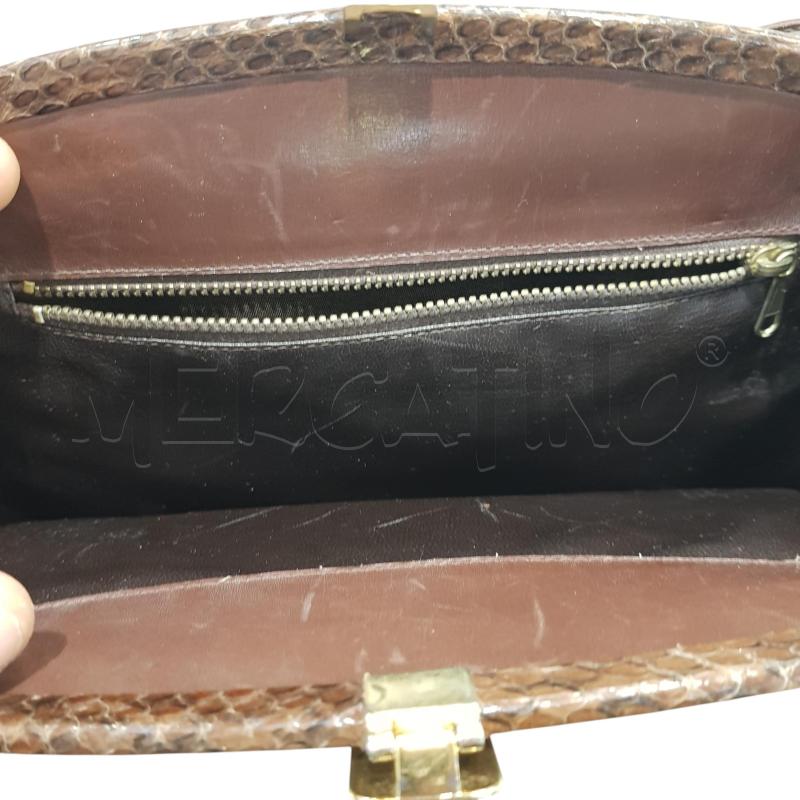 BORSA D RETTILE MARRONE TRACOLLA | Mercatino dell'Usato Civitavecchia 4