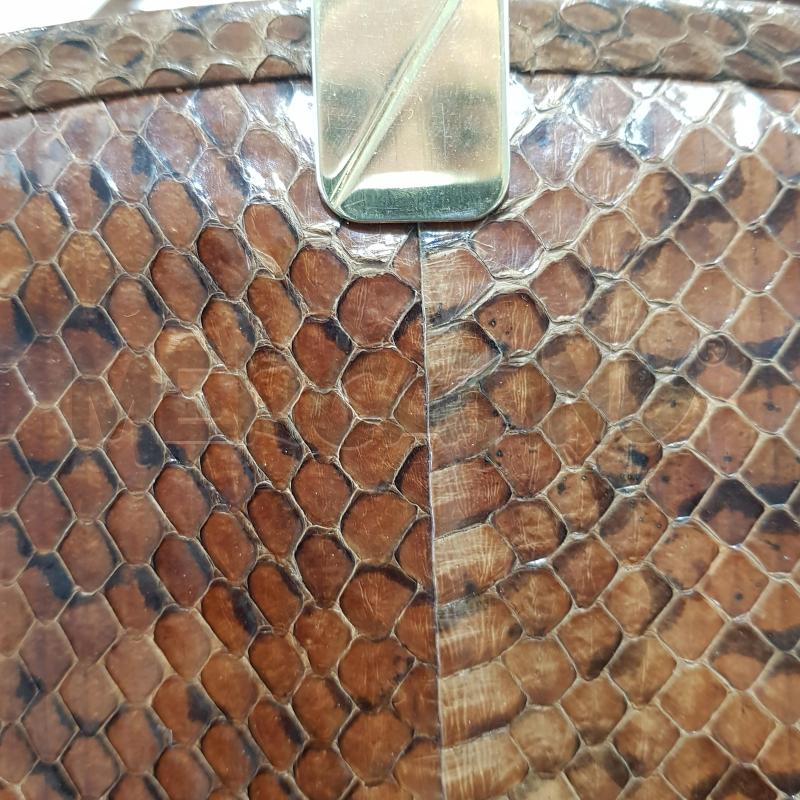 BORSA D RETTILE MARRONE TRACOLLA | Mercatino dell'Usato Civitavecchia 5