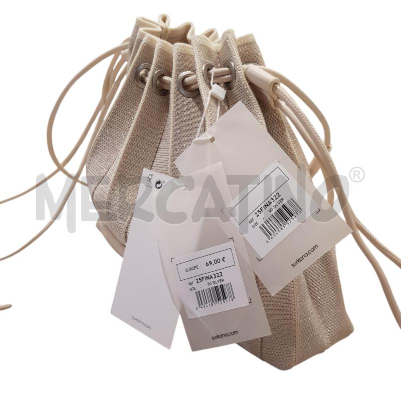 BORSA D SURKANA GLITTER SILVER | Mercatino dell'Usato Civitavecchia 2