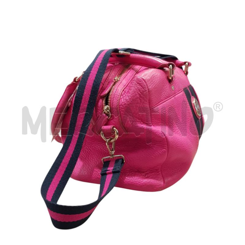 BORSA D TOMMY HILFIGER FUCSIA PELLE | Mercatino dell'Usato Civitavecchia 3