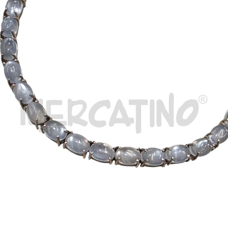 BRACCIALE ARG TENNIS PIETRA DI LUNA VINTAGE  | Mercatino dell'Usato Civitavecchia 1