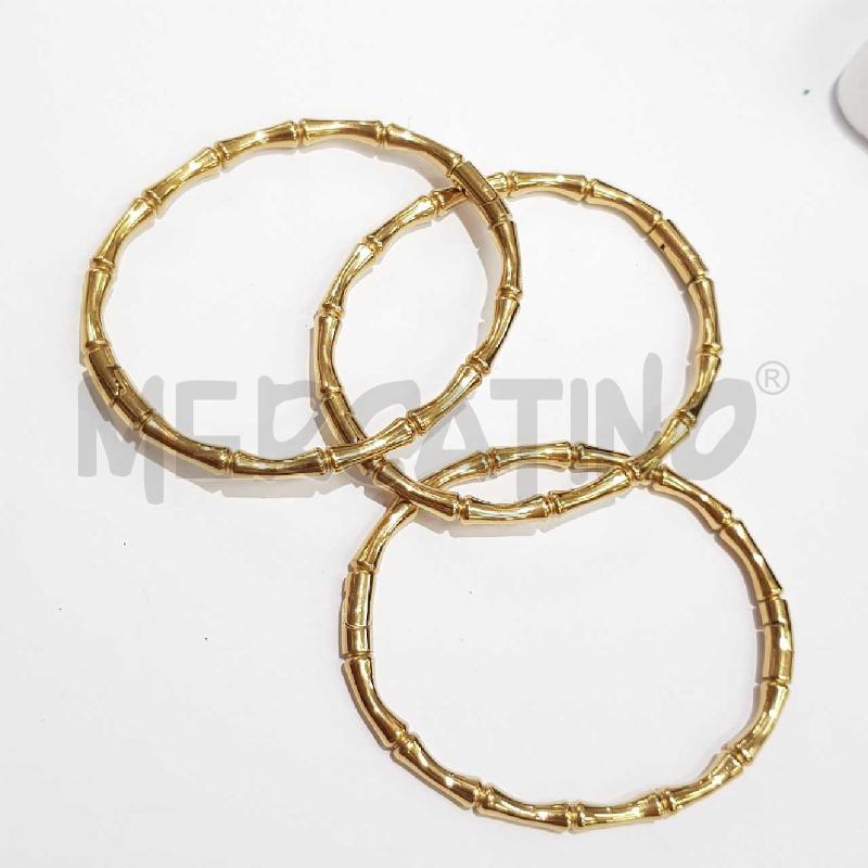 BRACCIALE BAMBOO DORATO STRASS  | Mercatino dell'Usato Civitavecchia 1