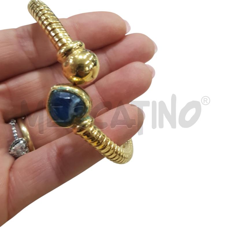 BRACCIALE CASCIO BEJOUX PIETRA CUORE BLU | Mercatino dell'Usato Civitavecchia 2