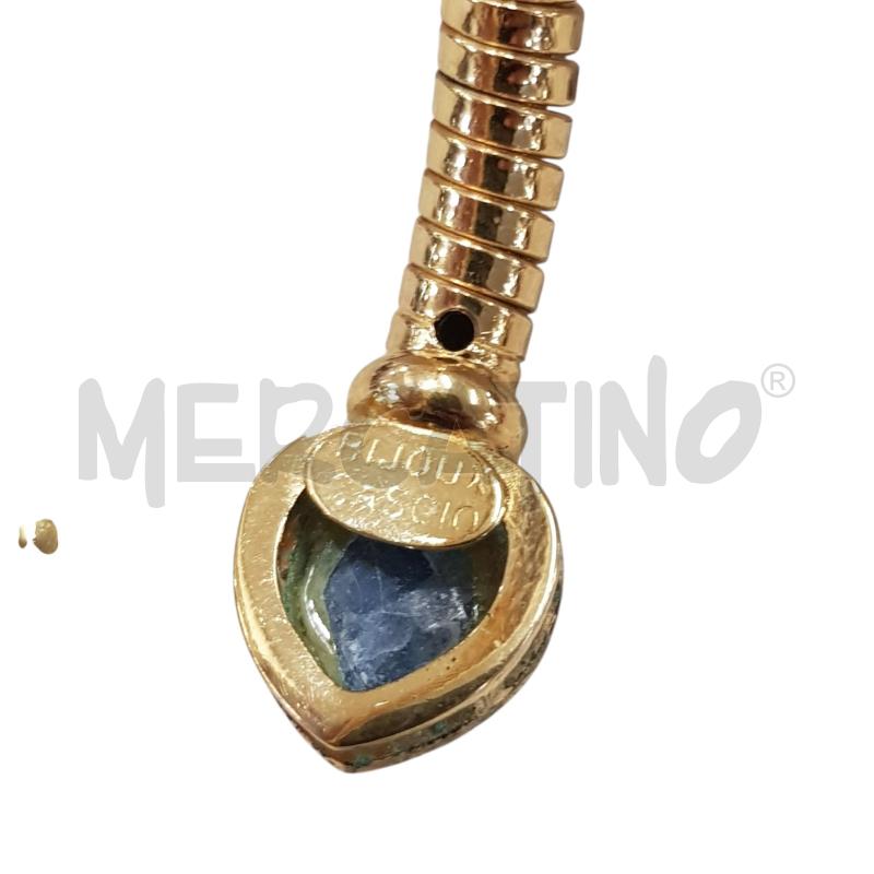 BRACCIALE CASCIO BEJOUX PIETRA CUORE BLU | Mercatino dell'Usato Civitavecchia 3