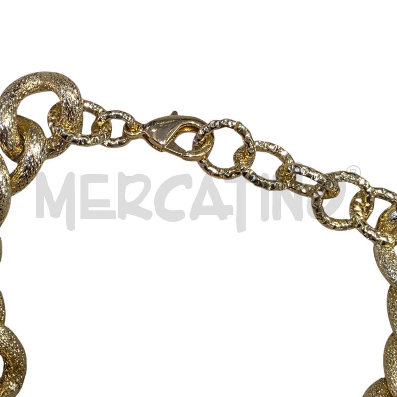BRACCIALE CATENA DORATA E CUORI IN PIETRA  | Mercatino dell'Usato Civitavecchia 4