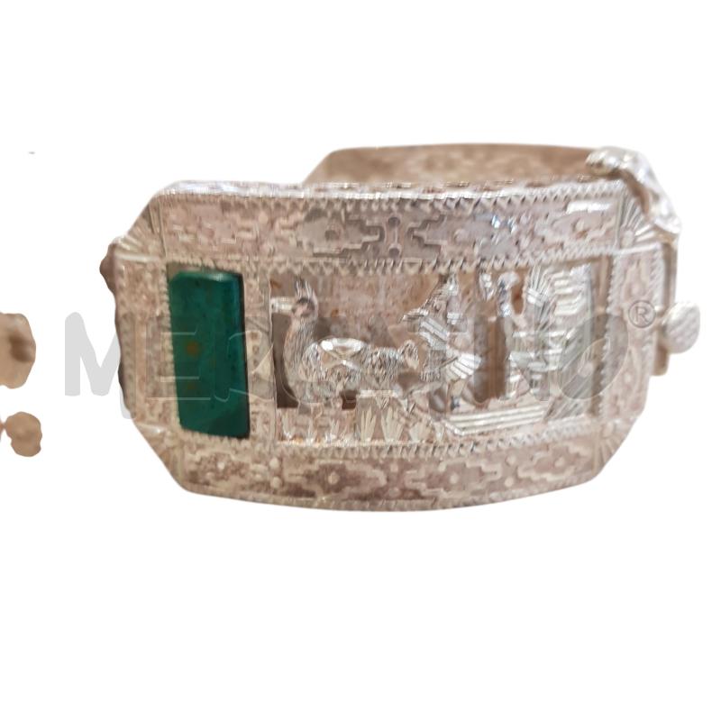 BRACCIALE PERUVIANO ARG CON CRISOCOLLA | Mercatino dell'Usato Civitavecchia 2