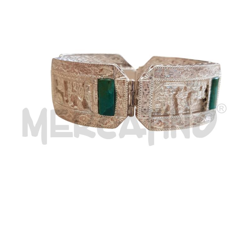 BRACCIALE PERUVIANO ARG CON CRISOCOLLA | Mercatino dell'Usato Civitavecchia 5