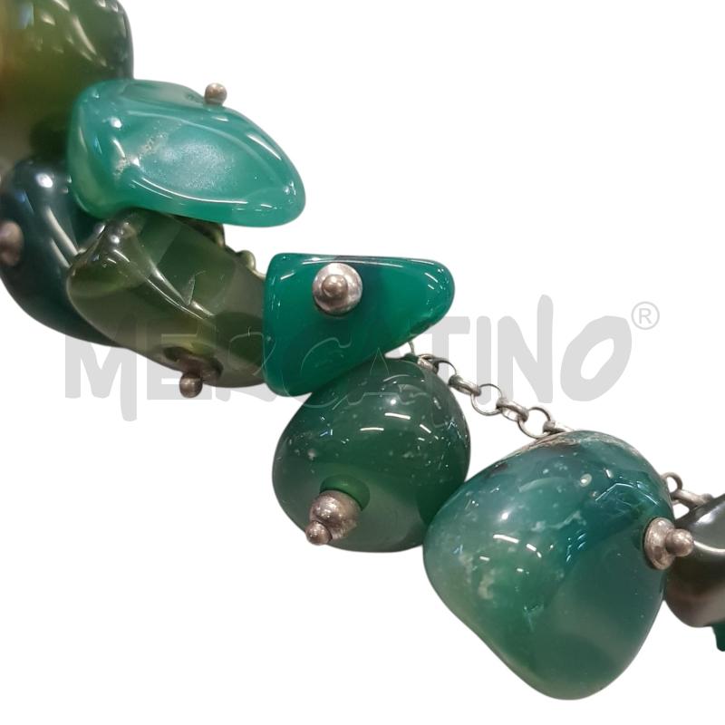 BRACCIALE PIETRE AGATA VERDI | Mercatino dell'Usato Civitavecchia 3