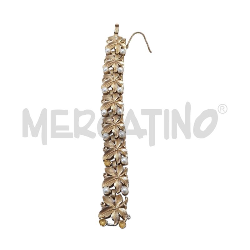BRACCIALE TRIFARI BOTANICA FOGLIE PERLINE MANCANTI | Mercatino dell'Usato Civitavecchia 1